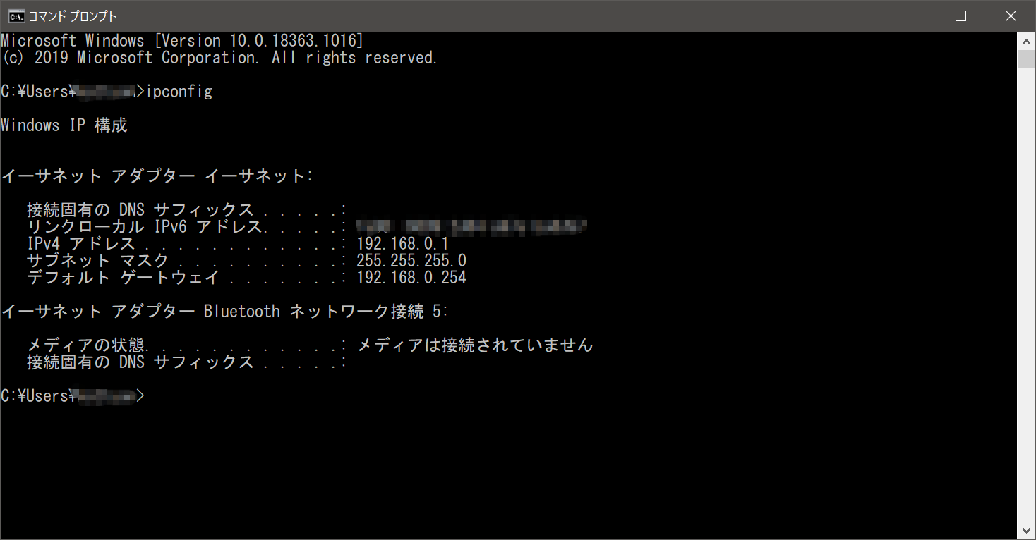 ipconfig